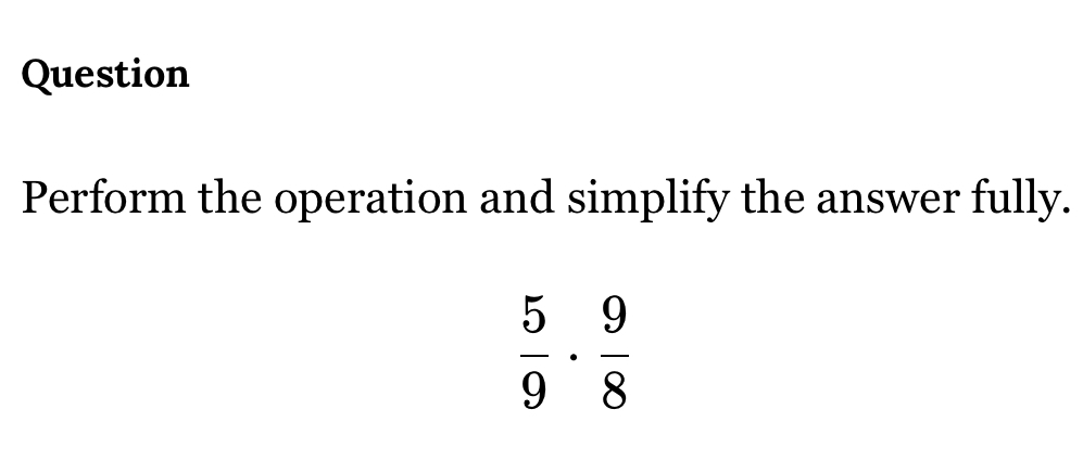 Perform the operation and simplify the answer fully