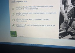 Based on the selection, both the Women’s Army Corps (WAC) and the Women in the Air Force (WAF) were programs that?