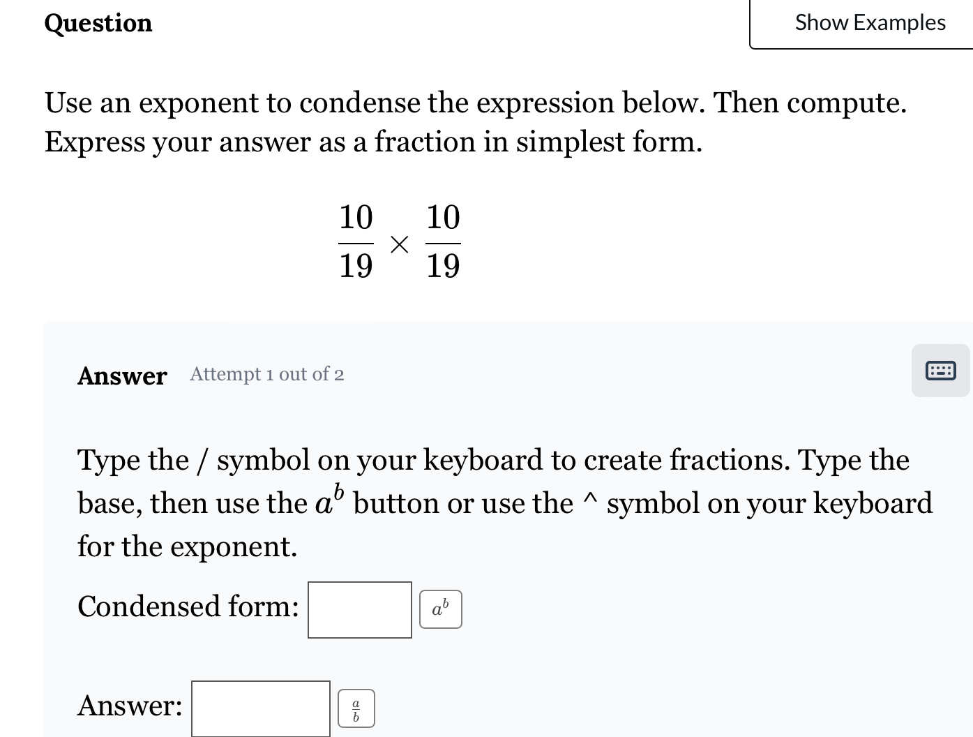 Condense and simplify the expression