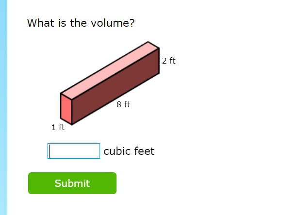 What is the volume of the rectangular prism?