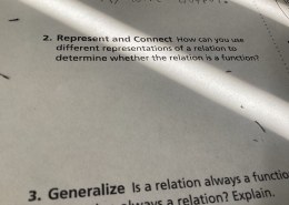 How can you use different representations of a relation to determine whether the relation is a function