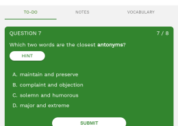 Which two words are the closest antonyms