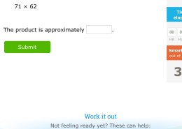 Estimate the product. Round each factor to the nearest ten, then multiply.