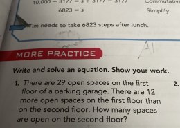 How many open parking spaces are on the second floor?