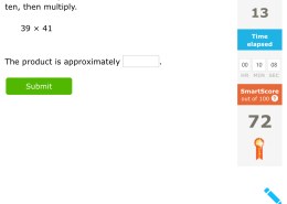 Estimate the product. Round each factor to the nearest ten, then multiply. The product is approximately ____.