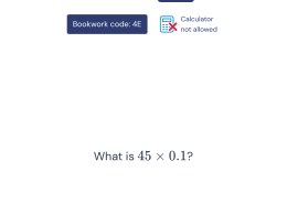 What is 45 x 0.1