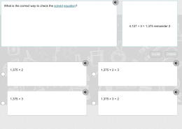 What is the correct way to check the solved equation?