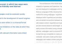 Based on this excerpt, in which two ways were hyperlinks a user-friendly new Internet development