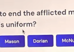 What name did Byron see on the man’s uniform