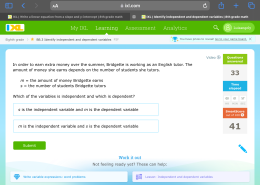 Which of the variables is independent and which is dependent