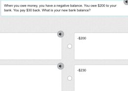 What is your new bank balance after paying back $30 of the $200 you owe?