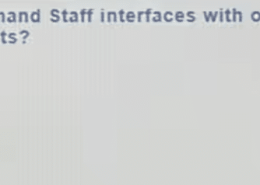 Which member of the Command Staff interfaces with other agencies to get incident-related information requirements?