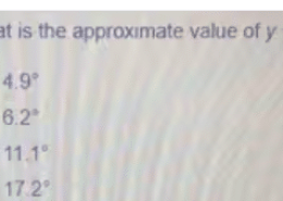 What is the approximate value of y – x?