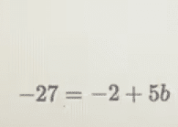 Solve for b