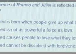 Which theme of Romeo and Juliet is reflected in this excerpt?