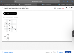 What is the slope of the given line?