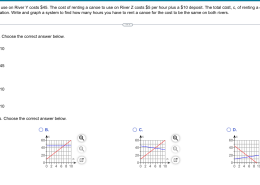 Graph the system of equations. Choose the correct answer below.