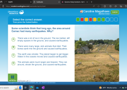 Some scientists think that long ago, the area around Carnac had many earthquakes. Why?