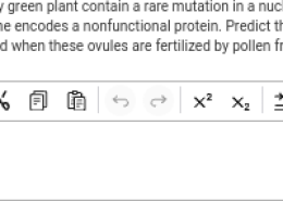 Most likely color of leaves of plants resulting from fertilizing a green plant with ovules containing nonfunctional gene mutation.