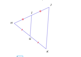 If JK = w + 33 and GI = w, what is the value of w?