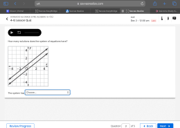 How many solutions does the system of equations have? The system has.