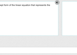 Complete the slope-intercept form of the linear equation that represents the relationship in the table