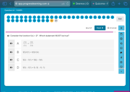 Consider the function f(x) = 3^x. Which statement MUST be true?