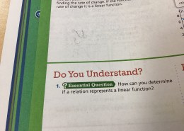 How can you determine if a relation represents a linear function?