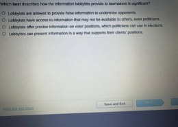 How significant is the information that lobbyists provide to lawmakers?