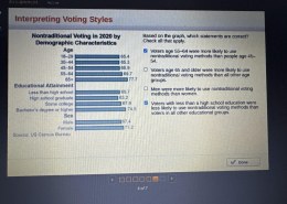 Based on the graph, which statements are correct? Check all that apply