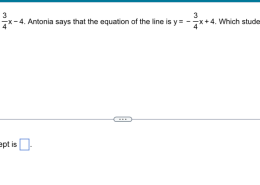 What is the slope and y-intercept of the line with equation y = 2x + 3?