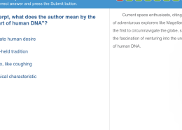 In this excerpt, what does the author mean by the phrase “part of human DNA”