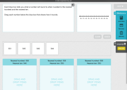 What will each number round to when rounded to the nearest hundred and the nearest ten?