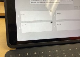 You earn $9 per hour. Which equation shows the relationship between the time worked in hours, t, and the money earned in dollars, m?