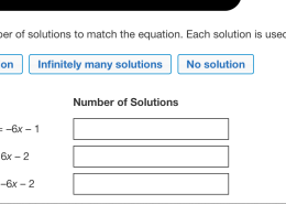 Find the number of solutions to match the equation. Each solution is used only once.