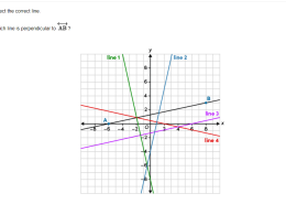 Which line is perpendicular to AB?