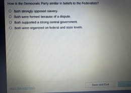 How is the Democratic Party similar in beliefs to the Federalists?