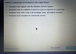 What is a requirement of all citizens in the United States?