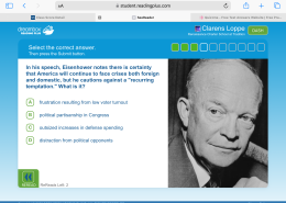 In his speech, Eisenhower notes there is certainty that America will continue to face crises both foreign and domestic, but he cautions against a “recurring temptation” What is it?