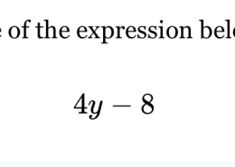 What is the value of the expression below when y = 2?