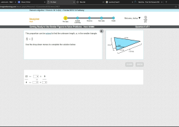 Finding the Unknown Length in a Triangle Proportion