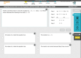 What is the meaning of 5 = 5 in the solution to 6x + 5 = 1 + 2(3x + 2)?