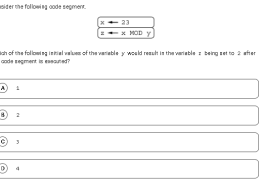 Which of the following initial values of the variable y would result in the variable z being set to 2 after the code segment is executed?