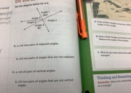 List all pairs of vertical angles