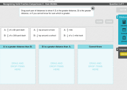 Comparing distances for A and B.