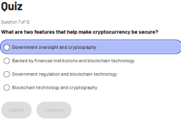 Key Features Enhancing Cryptocurrency Security:  

What are two features that help make cryptocurrency be secure?