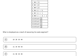 What is displayed as a result of executing the code segment?