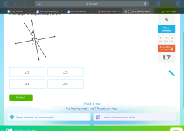 Which angle is complementary to 24°?