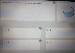 Determining the Product Representing the Fraction of the Shaded Circle