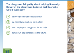 What did the clergyman believe Scoresby would eventually?